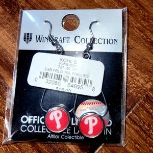 Phillies Earrings NWT